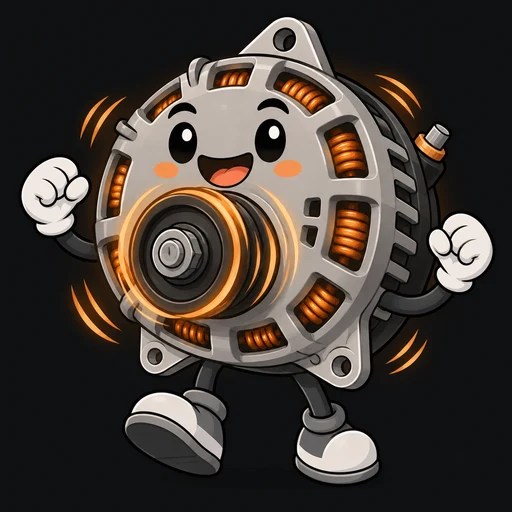 Dynamo, a cartoon alternator character