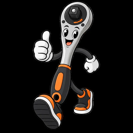 Ratchet, a cartoon ratchet wrench character