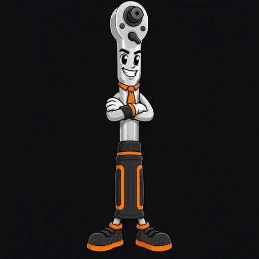 Torque, a cartoon torque wrench character